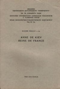 Hallu R. Anne de Kiev reine de France