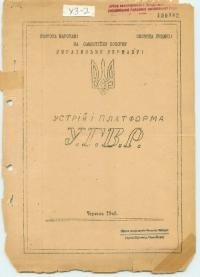 Українська Головна Визвольна Рада (устрій і платформа)