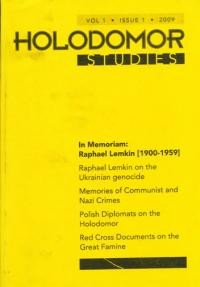 Holodomor Studies. – 2009. – n. 1