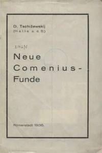 Tschizewskij D. Neue Comenius-Funde