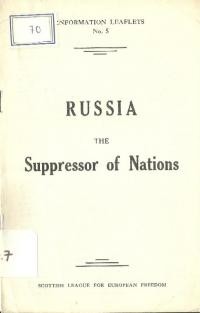 Russia the Supressor of Nations