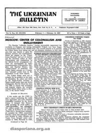 The Ukrainian Bulletin. – 1957. – ч. 3-4(211-212)