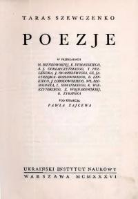 Taras Szewczenko. Poezje w przekladach