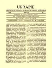 Ukraine. – 1918. – n. 1