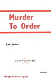 Anders K. Murder to Order