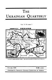 The Ukrainian Quarterly. – 1949. – No. 3