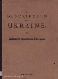 A Description of Ukraine by Guillaume le Vasseur Sieur de Beauplan