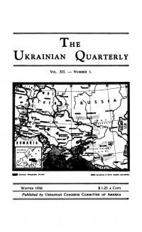 The Ukrainian Quarterly. – 1956. – No. 1