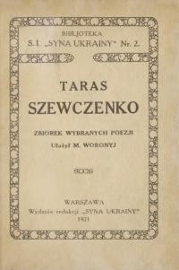 Taras Szewczenko zbiorek wybranych poezji.