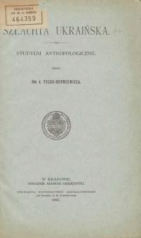 Talko-Hryncewicz J. Ukraińska – Studium Antropologiczne