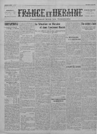 France et Ukraine. – 1920. – n. 10