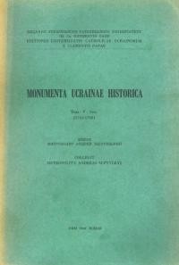 Monumenta Ucrainae Historica vol. 5 (1702-1728)