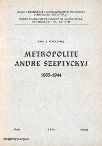 Korolevskij C. Metropolite Andre Szeptyckyj