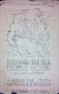 Throught the Sea / Через море. Одноднівка 1-10 грудня 1947