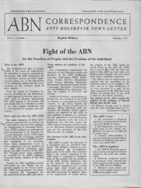 ABN-Correspondence. – 1950- n. 1-12