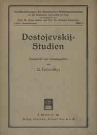 Cyzevskyj D. Dostoevskij Studien