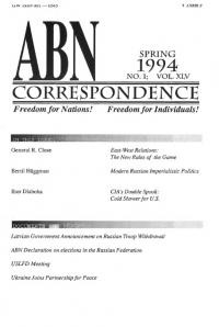 ABN-Correspondence. – 1994. – n. 1-6