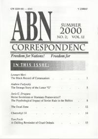 ABN-Correspondence. – 2000. – n. 2-4