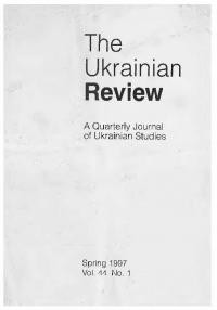 The Ukrainian Review. – 1997. – Nn. 1-4