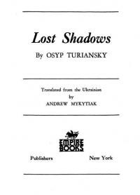 Turiansky O. Lost Shadows