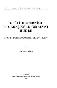 Stesko F. Cesti hudebnici v ukrajinske cerkevni hudbe