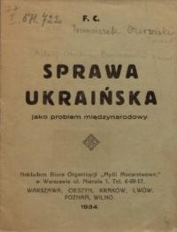 F.C. Sprawa ukraińska jako problem międzynarodowy