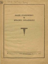 Nasze stanowisko w sprawie ukrainskiej