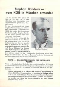 Stephan Bandera – vom KGB in Munchen ermordet