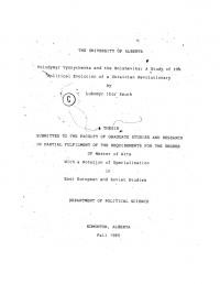 Szuch L. I. Volodymyr Vynnychenko and the Bolsheviks: A Study of the Political Evolution of a Ukrainian Revolutionary