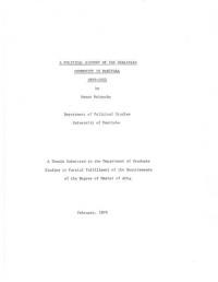 Melnycky P. A Political history of the Ukrainian Community in Manitoba 1899-1922