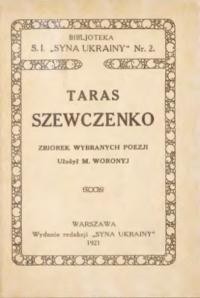 Taras Szewczenko. Zbiorek wybranych poezji