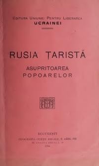 Rusia taristă : asupritoarea popoarelor