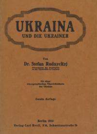 Rudnyckyj S. Ukraina und die Ukrainer