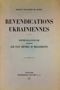 Revendication Ukrainiennes