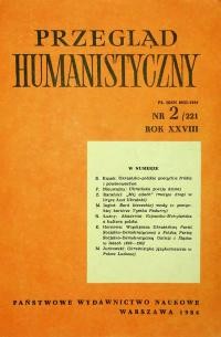 Przegląd Humanistyczny. – 1984. – Nr. 2(221)