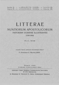 Litterae Nuntiorum Apostolicorum Historiam Ucrainae Illustrantes (1550-1850). Vol. 4: (1621-1628)