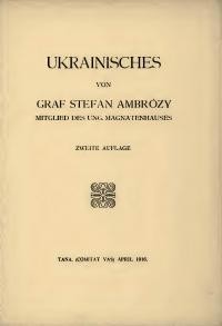 Ambrózy S. Ukrainisches