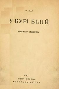 Стах П. У бурі білій (Різдвяна мозаїка)