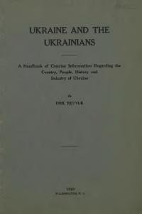 Revyuk, E. Ukraine and the Ukrainians