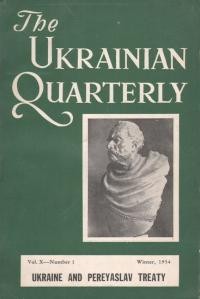 The Ukrainian Quarterly. – 1954. – Vol. X, n. 1